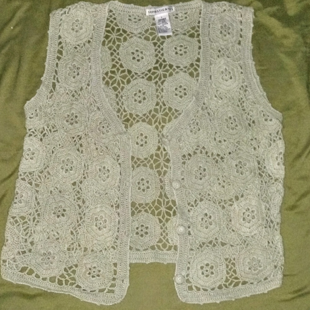 60's Vintage Crochet Vest